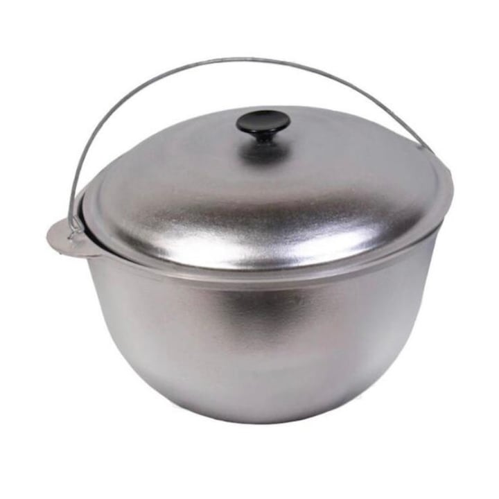 res_6b0c3b08ed3ebf3e50e2ef8f8d9b8cba Ceaun din aluminiu turnat 3L cu capac si toarta, diametru 22 cm